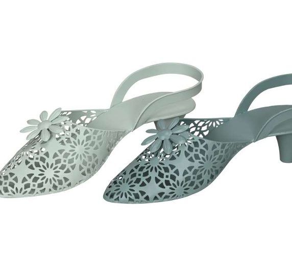 Schuh Deko aus Metall