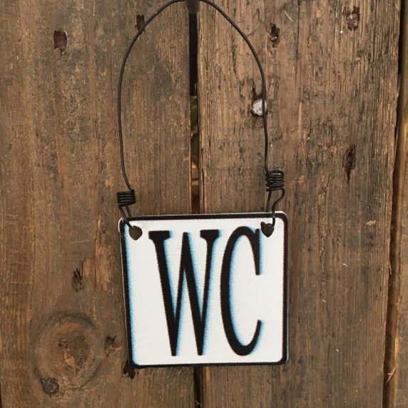 Türschild WC aus Metall