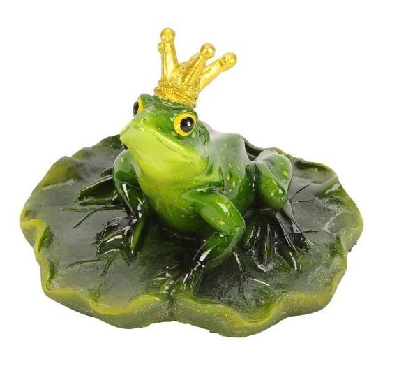 Frosch auf Blatt schwimmend