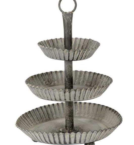 Etagere grau aus Metall