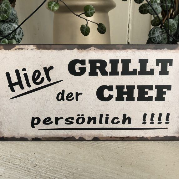 Schild zum hängen schwarz-weiß