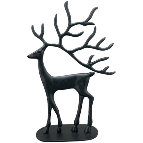 Hirsch aus Metall schwarz