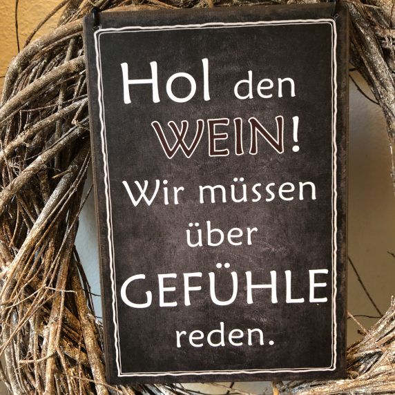 Metallschild schwarz