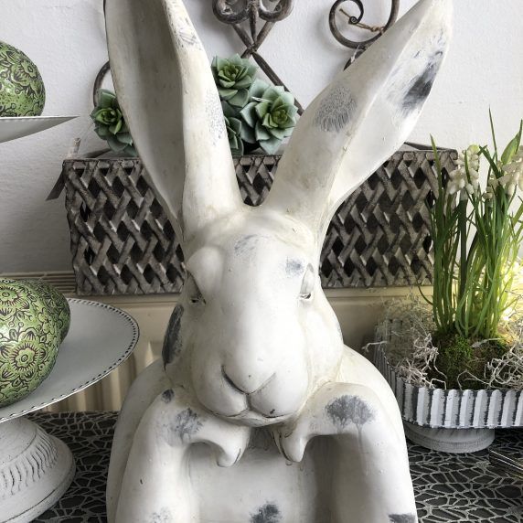 Hasen Büste aus Polyresin