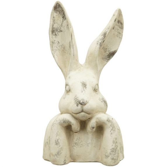 Hasenbüste aus Keramik