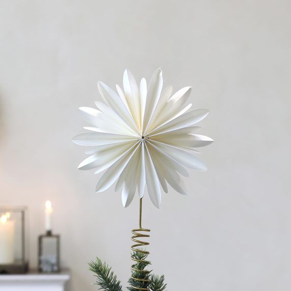 Weihnachtsbaum Spitze aus Papier