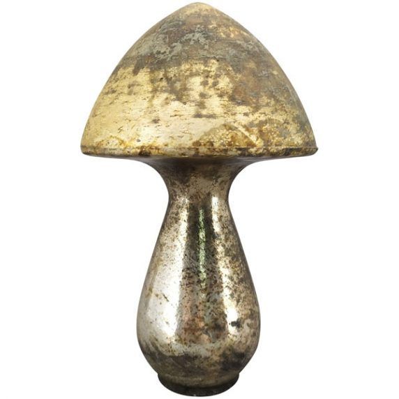 Pilz aus Glas gelb