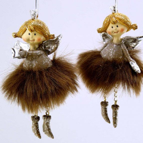 Engel zu Hängen braun